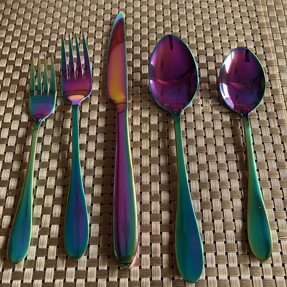 20-Piece Rainbow Flatware Set, Service for 4 - Picture 2 of 12